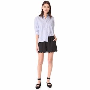 Madewell Scallop Hem Shorts | Size S